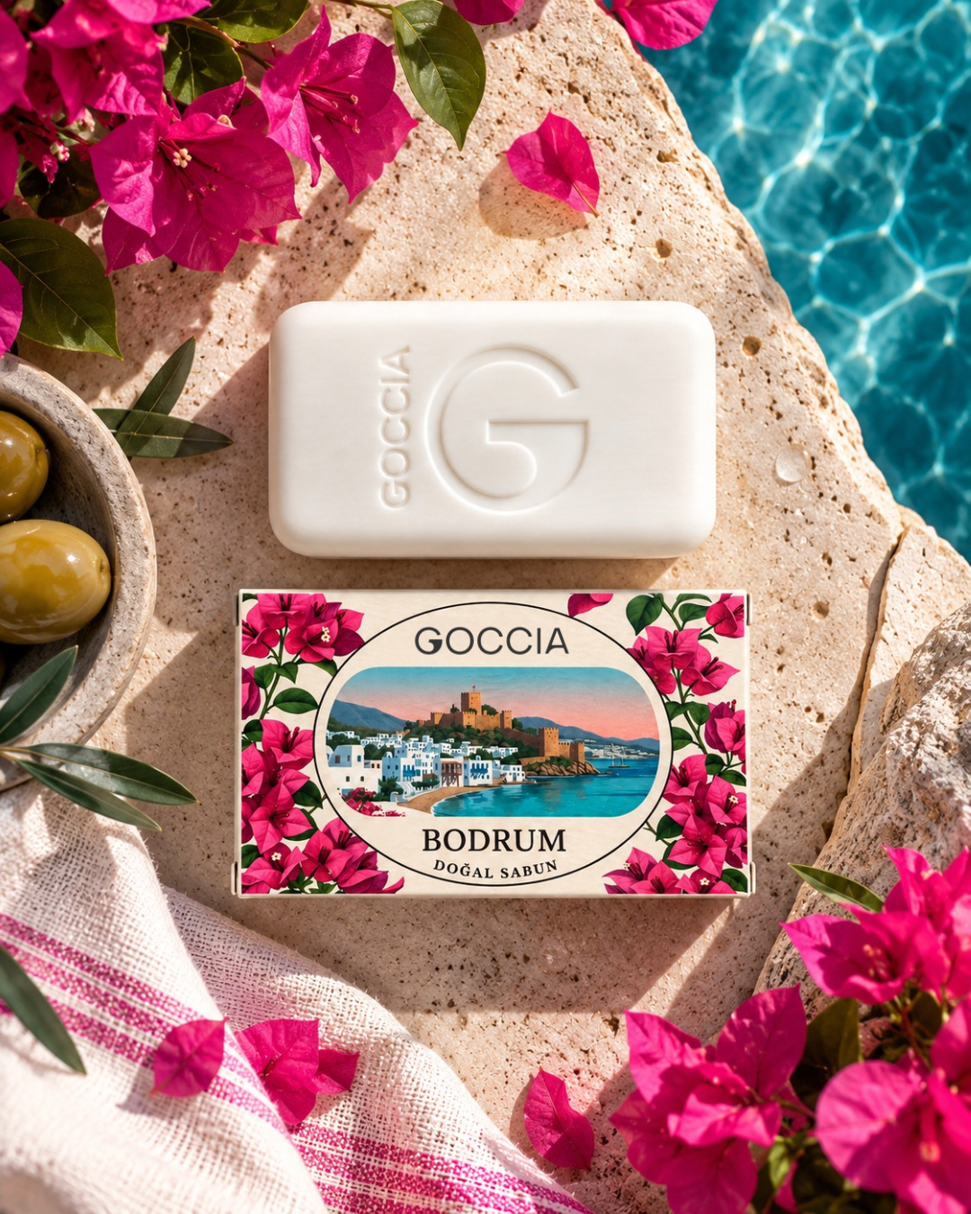 Goccia Bodrum Nemlendirici Doğal Sabun – Shea Yağı & Gliserin
